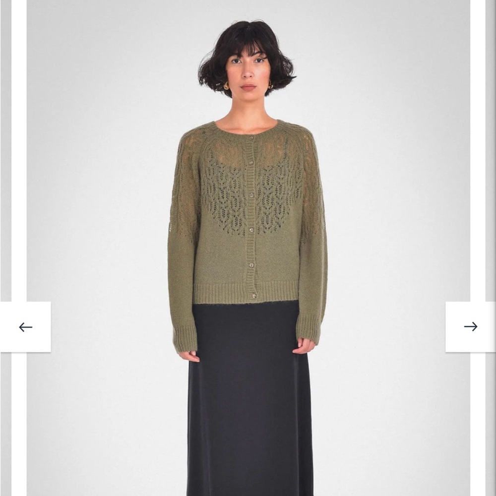 Paper Label ZANE Pointelle Cardigan